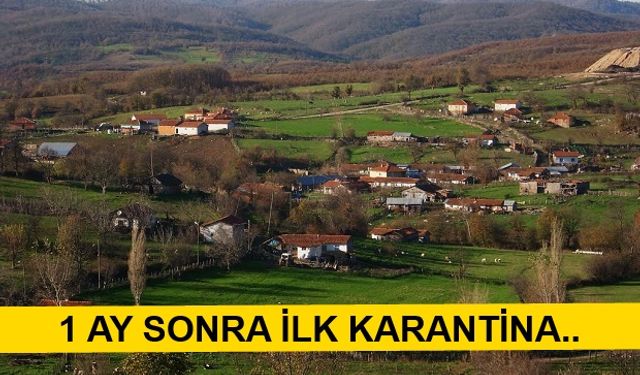 Yenice'de 1 Köy Karantinaya Alındı..