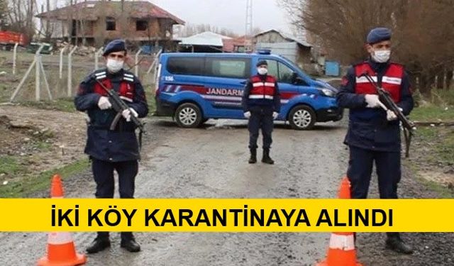 Çanakkale'de İki Köy Karantinaya Alındı..