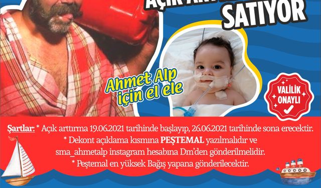 O peştemal, Ahmet Alp için açık arttırma ile satışta