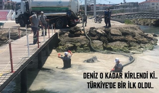 Müsilaj Nedeniyle Lapseki'de Denize Girmek Yasaklandı!