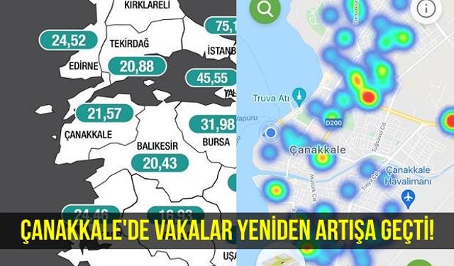 Çanakkale’de Vakalar Yeniden Artışa Geçti!