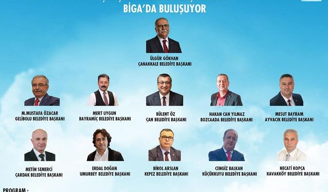 CHP'li belediye başkanları Biga'da buluşacaklar