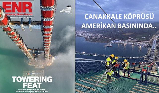 Çanakkale Köprüsü Amerikan Dergisinin Kapağında..