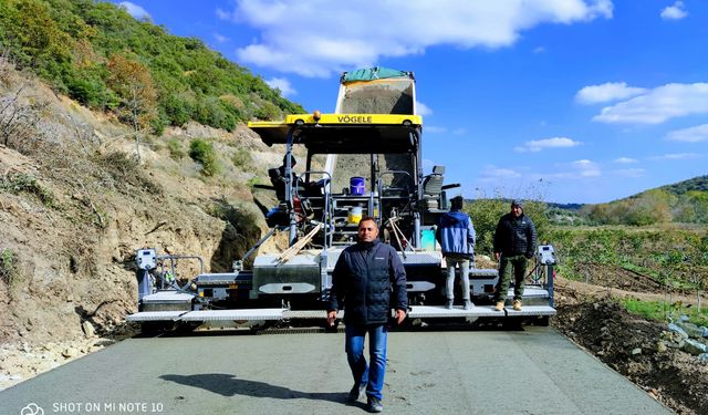 Özel İdare'de beton yol sezonu kapandı