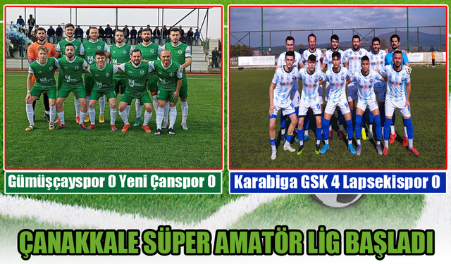 Karabiga GSK 3, Gümüşçayspor 1 Puanla Lige Başladı