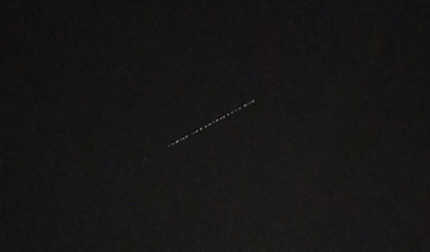 Starlink uyduları Biga’dan görüntülendi