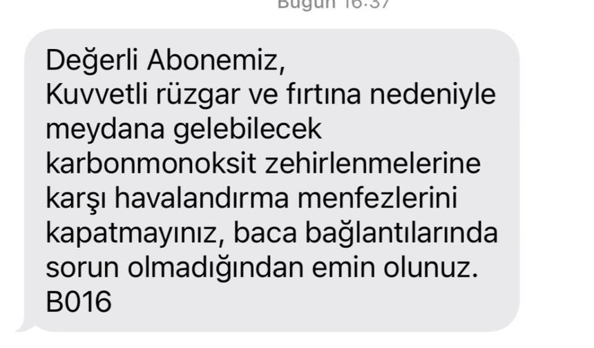 AKSA Doğalgaz'dan zehirlenmelere karşı uyarı!