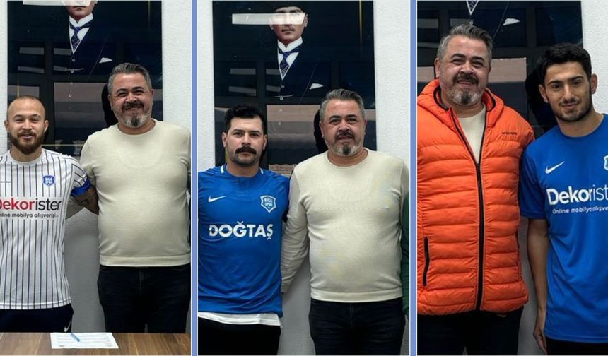 Bigaspor, 3 futbolcuya imza attırdı