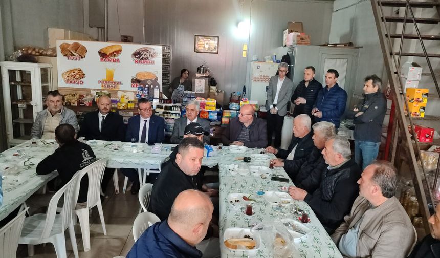 Biga Sanayi Esnafı Kahvaltıda Buluştu: Gündem Araç Muayene İstasyonu!