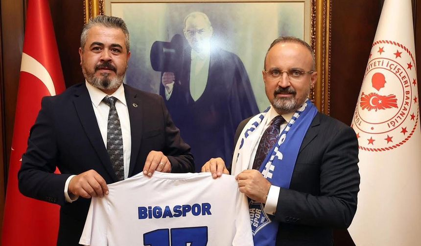 Bigaspor’dan Bakan Yardımcısı Bülent Turan’a Teşekkür