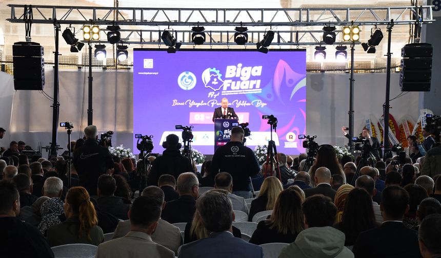 Biga Fuarı’nda Biga tarihine damga vuracak büyük yatırımlar gündeme geldi