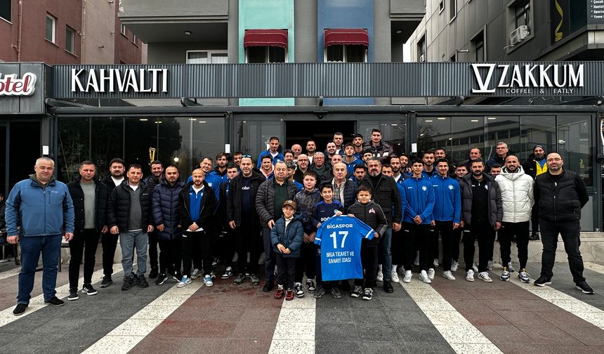 Biga TSO’dan Bigaspor’a Maç Öncesi Moral Kahvaltısı