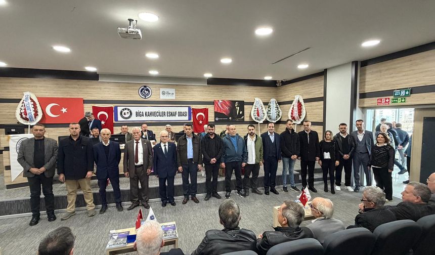 Biga’da Seçim Maratonu Kahvecilerle Başladı: Başkan İlhan Yavuz Güven Tazeledi