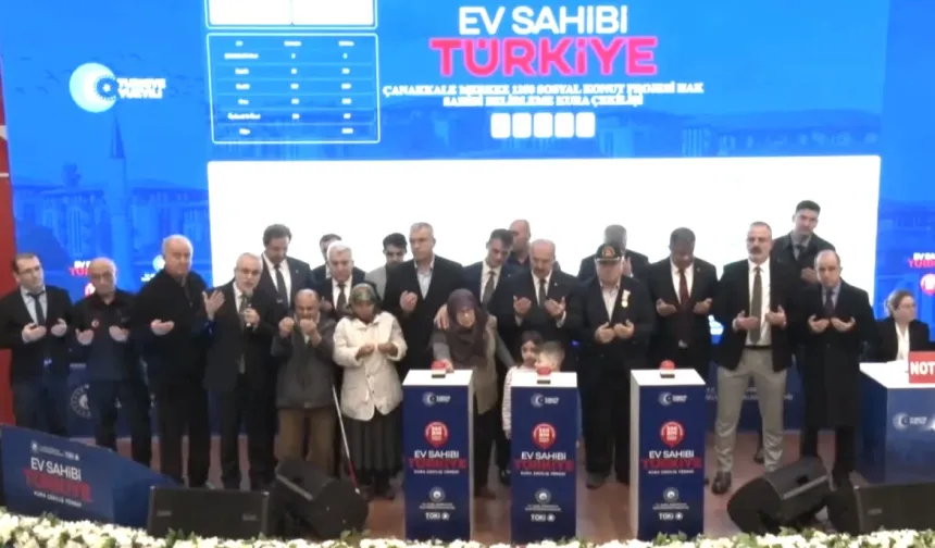 Çanakkale'de TOKİ Heyecanı: 3 Bin 276 Hak Sahibi Belirlendi!