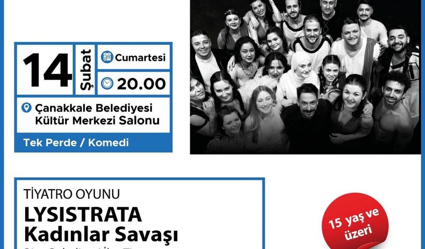 Lysistrata Çanakkale'de sahneleniyor