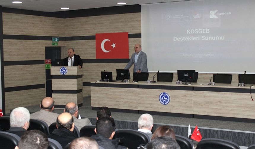 Biga TSO’da KOSGEB destekleri anlatıldı