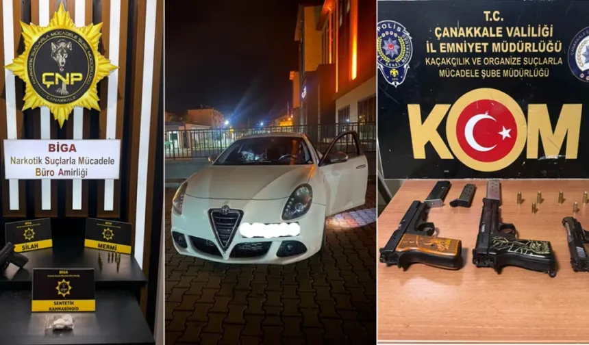 Çanakkale'de narkotik ve kaçakçılık operasyonu: 6 tutuklama