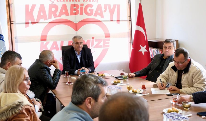 Karabiga’da 7 yıllık hizmetler istişare toplantısında anlatıldı