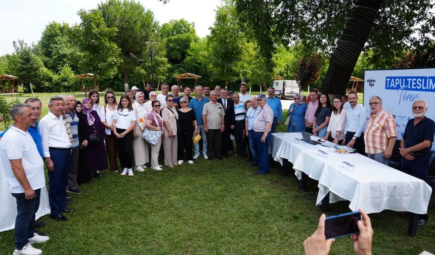 Yılların sorunu çözüldü, tapular törenle dağıtıldı