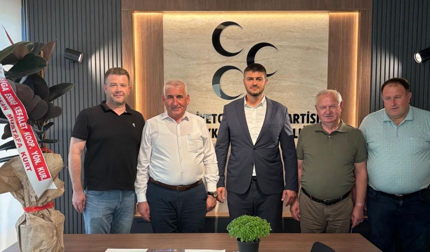 Başkan Kurt ve ekibi, Başkan Altınkaya'yı ziyaret etti