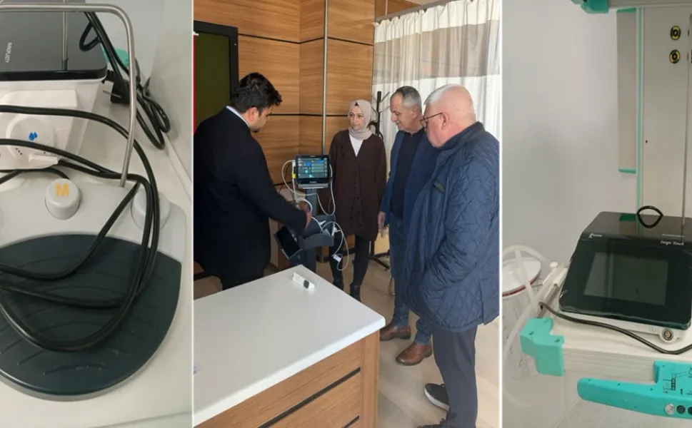 Truva Bakır'dan Çan Devlet Hastanesi'ne tıbbi cihaz desteği