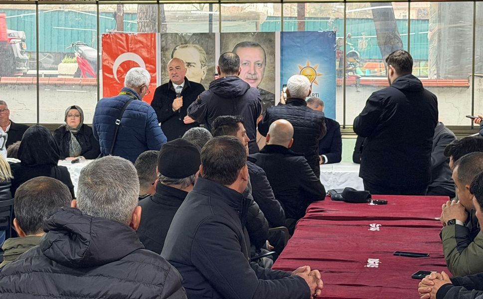 Ayhan Gider Biga'daki bayramlaşmada konuştu