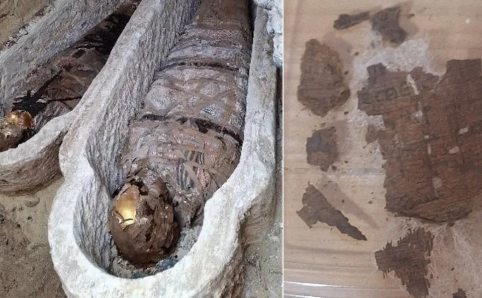 Mısır’da 2 bin yıllık mumyanın sargılarından Troya çıktı