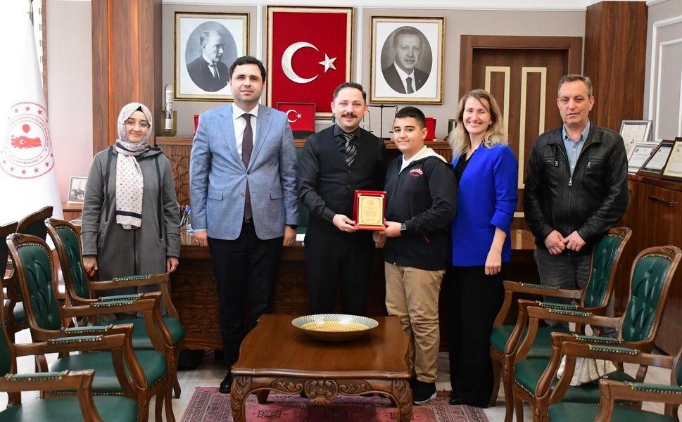 Biga Hamdibey Ortaokulu öğrencisi Türkiye 4.'sü oldu