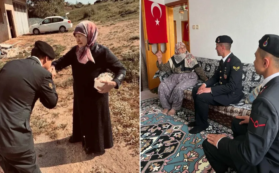 Jandarma'dan şehit annelerine duygulandıran ziyaret