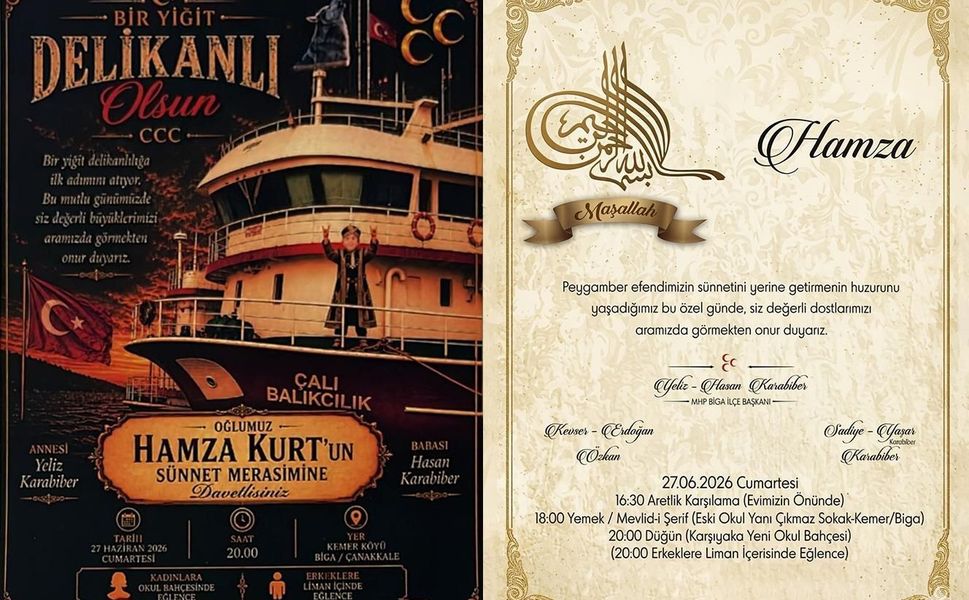 Hasan Karabiber’in oğlu Hamza Kurt için sünnet cemiyeti düzenlenecek