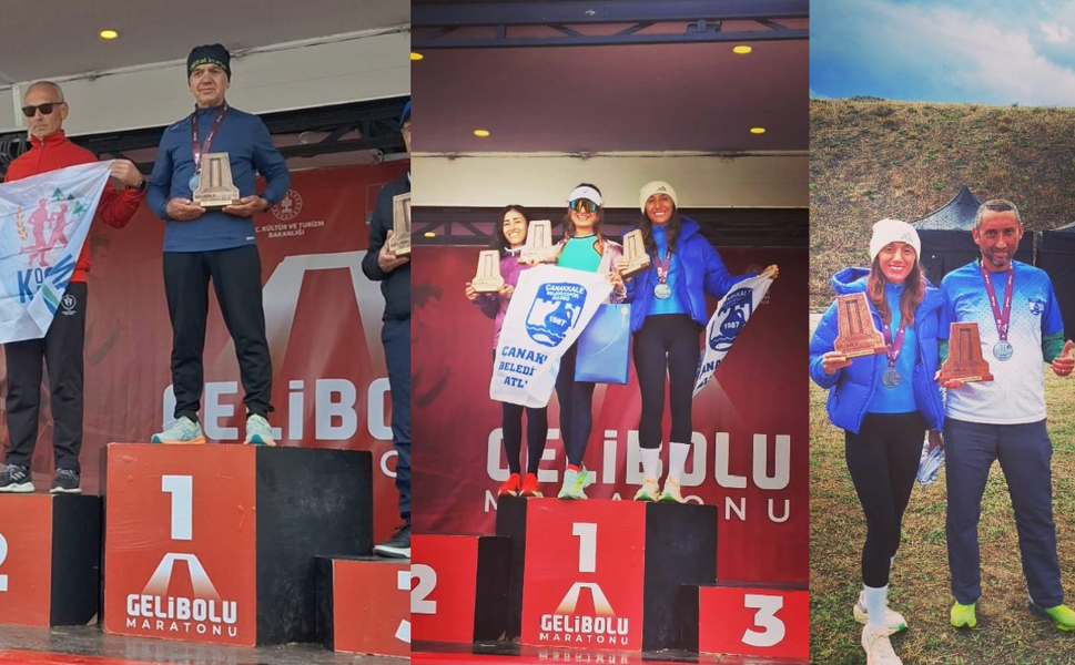Gelibolu Maratonu'nda Biga Rüzgarı: Üç Sporcu Kürsüye Çıktı