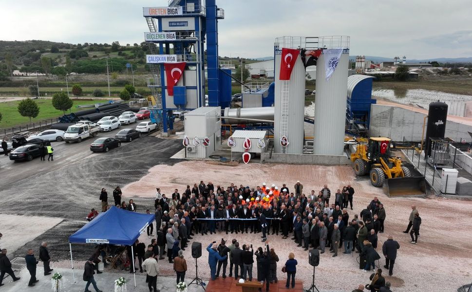 Biga Belediyesi Asfalt Plent Tesisi Açıldı: Saatte 120 Ton Sıcak Asfalt Üretilecek