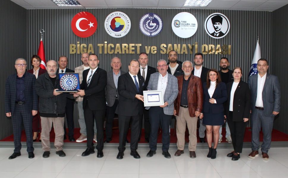 Biga OSB Yönetiminden Biga TSO'ya Ziyaret: Ankara Ziyareti Kararı Alındı