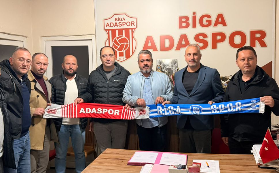 Biga futbolunda tarihi protokol: Bigaspor ile Adaspor güçlerini birleştirdi