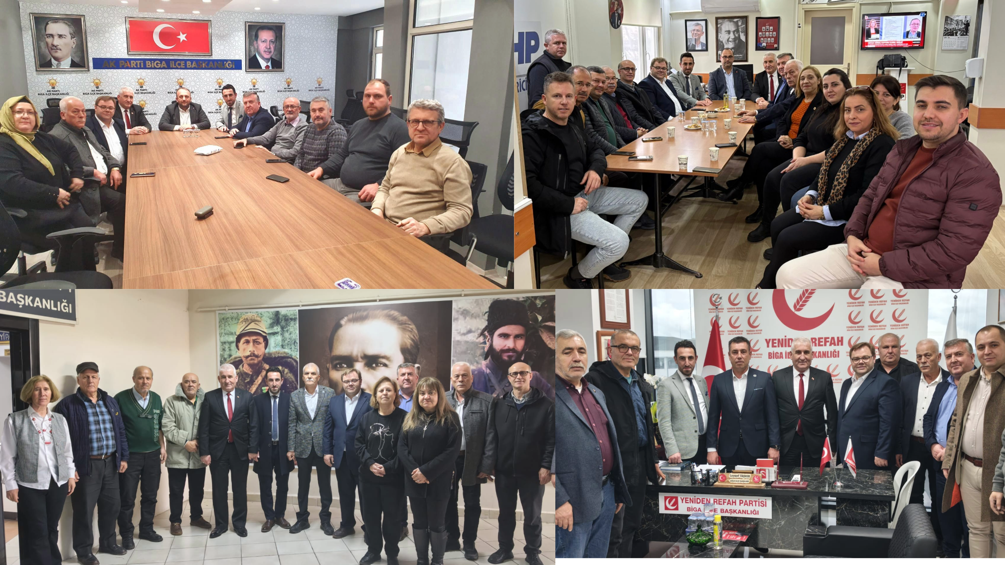 Esnaf temsilcilerinden güçbirliği ziyaretleri...