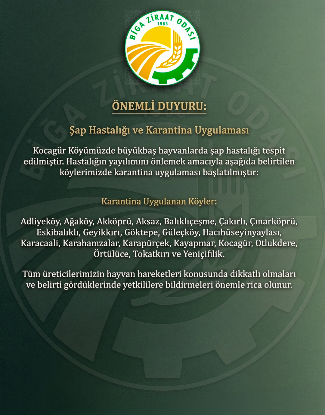 Biga Ziraat Odası Paylaşım Görseli 2